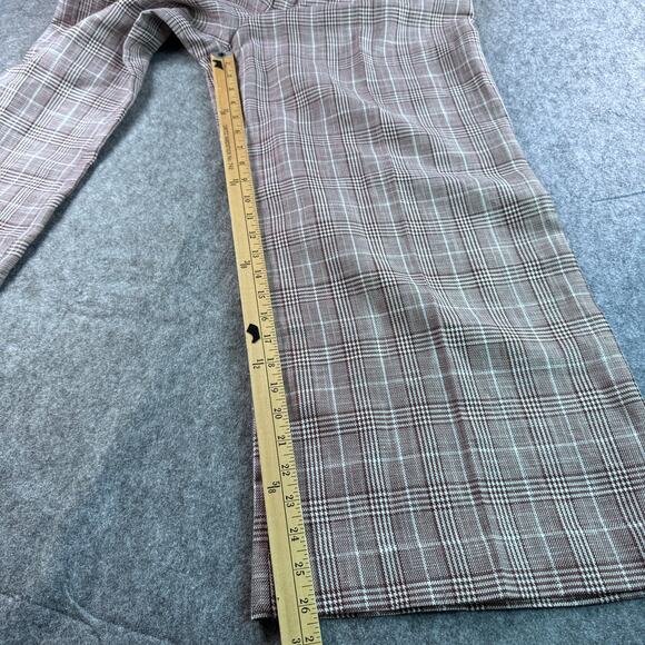 Anthropologie Maeve Women's 12 Pleated Plaid Trousers - Picture 7 of 8